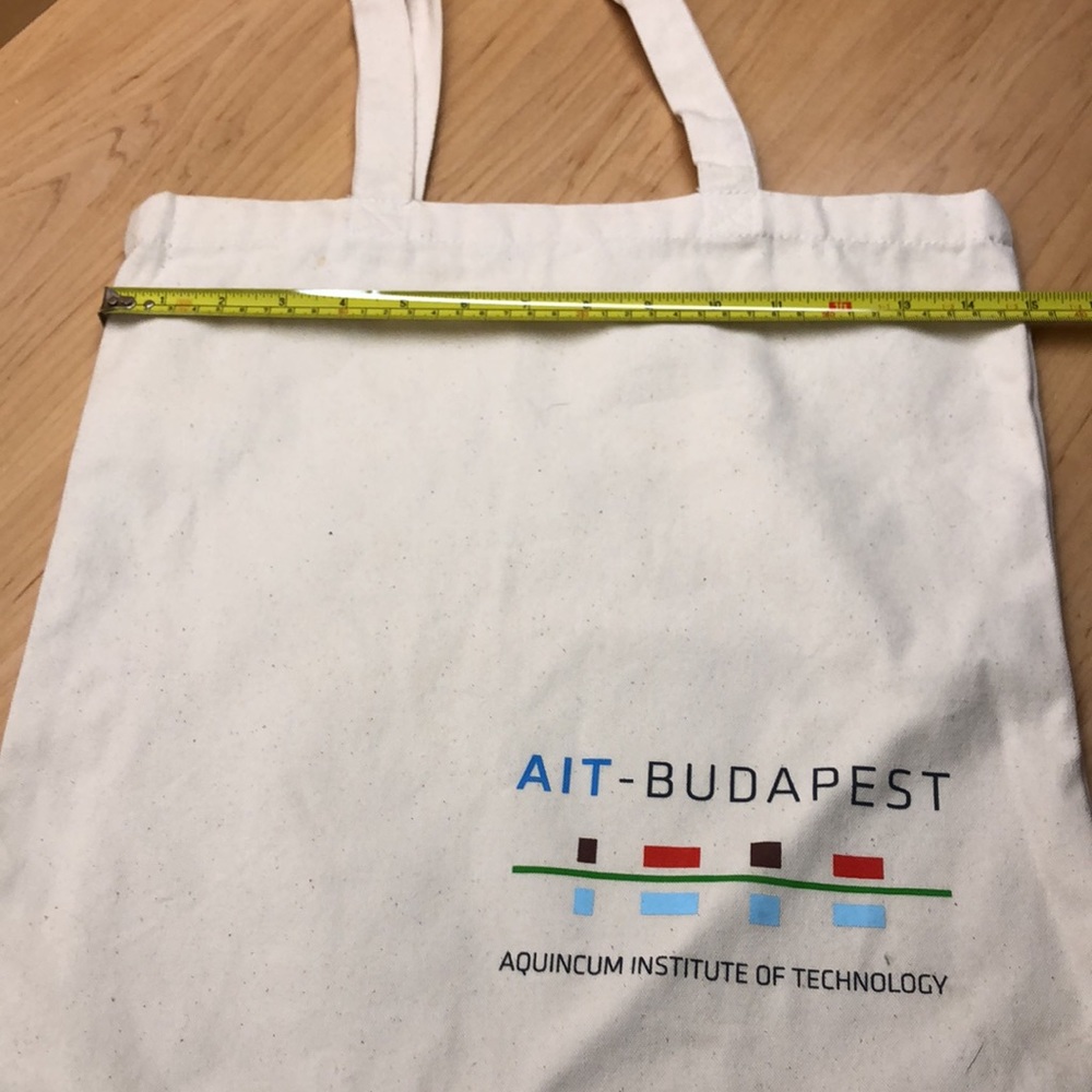 AIT - Budapest Aquincum Institute of Technology 100% Organic Cotton Tote Bag - Picture 8 of 9